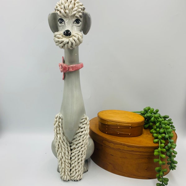15” tall Italian spaghetti poodle figurine FREE SHIPPING
