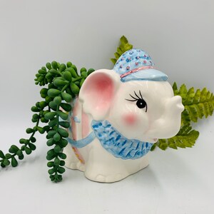 Vintage Baby Circus Elephant Planter Kitsch FREE SHIPPING