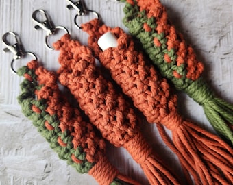 Macrame Chapstick Holder Keychain