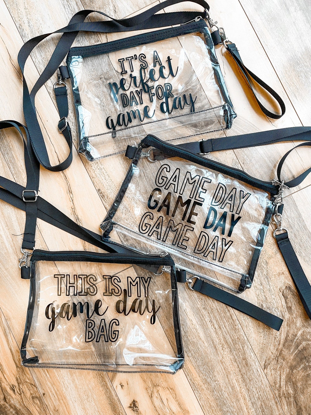 Clear Game Day Bag Stadium Approved Purse Clear Purse Etsy