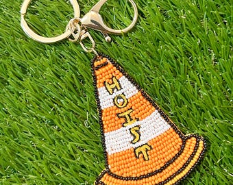 Hoist the Cone Beaded Bag Charms | Pittsburgh Game Day Accessories | Yinzer gift | 412 | Pittsburgh Baseball