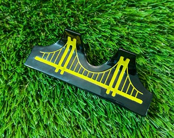 Pittsburgh Claw Clip – Bridge Hair Clip | Game Day Hair Accessory | Clemente Bridge | Pittsburgh Bridge Full Count Threads | Pittsburgh Gift