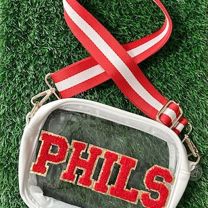 STADIUM BAG - clear purse - game day bag - game day purse - Phillies Purse - Philadelphia bag - stadium approved bag - Baseball bag