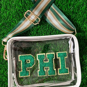 STADIUM BAG - clear purse - game day bag - game day purse - Philadelphia Eagles Purse - Philly bag - stadium approved bag - PHI bag