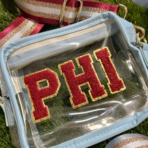 STADIUM BAG - clear purse - game day bag - game day purse - Philadelphia Purse - PHI bag - stadium approved bag - Philadelphia Baseball bag