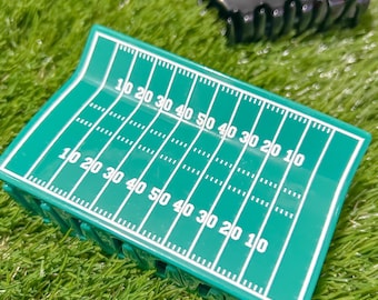 Pittsburgh Claw Clip – Football Field Hair Clip | Game Day Hair Accessory | Full Count Threads | Football claw clip