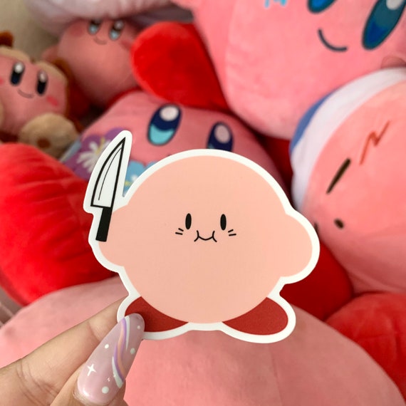 Knife Kirby Vinyl Sticker Etsy
