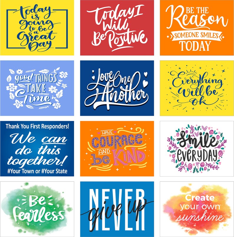 Inspirational Yard Signs 24 designs 18in x 24in Support Etsy