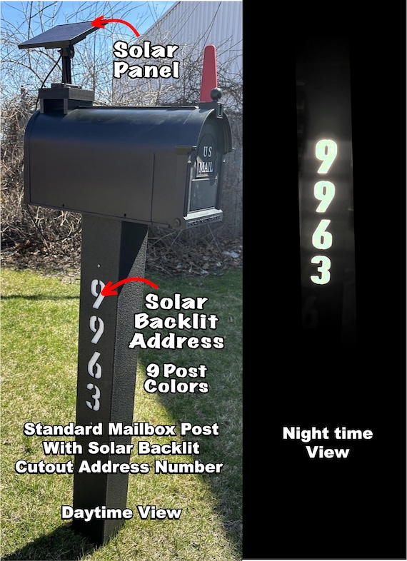 Mailbox post solar light deals