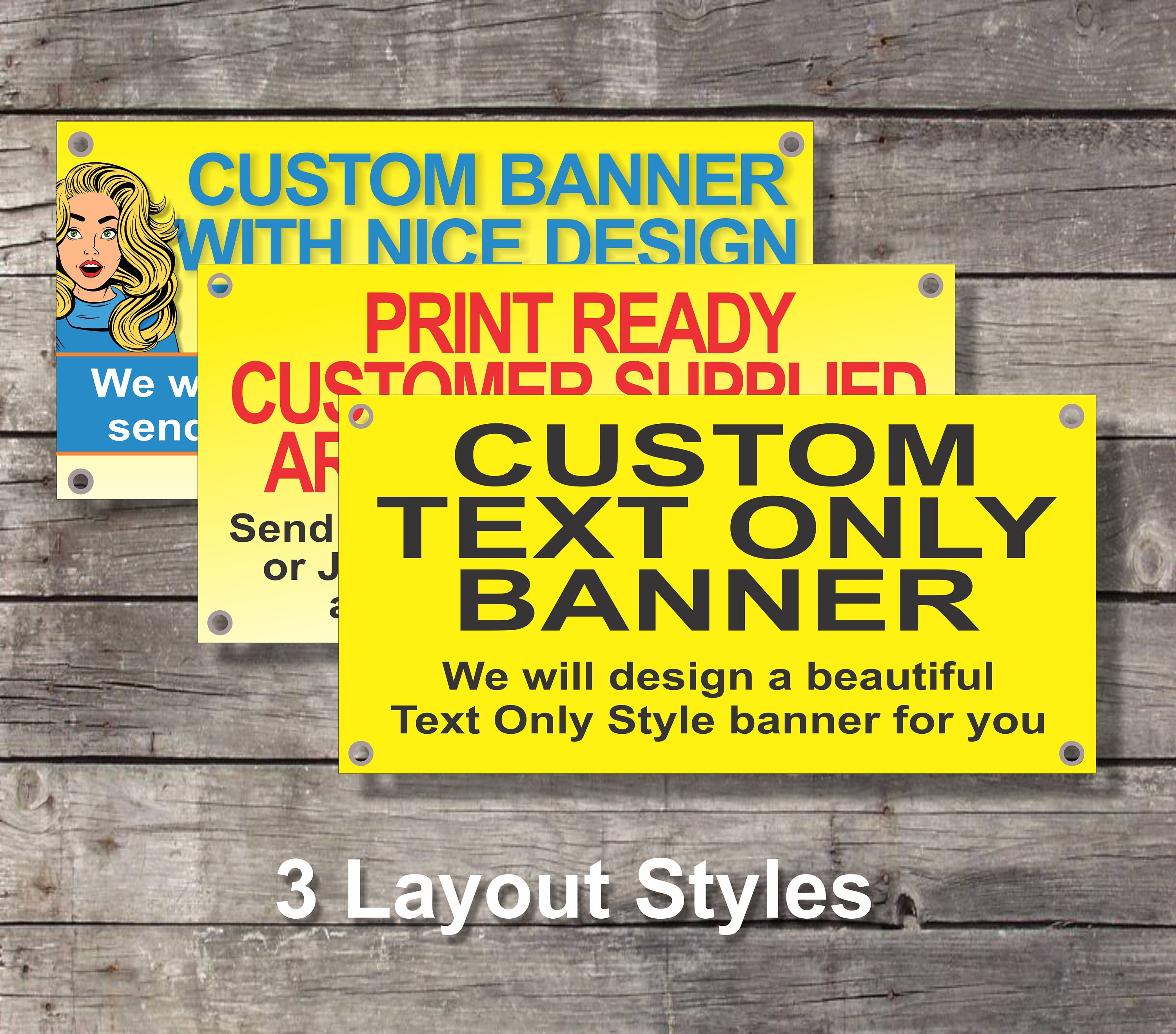 1524 x 4572 MM Full Color Custom Personalized Vinyl Banner Outdoor Business Sign 