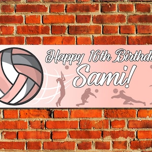 Volleyball Birthday Party Decorations - Happy Birthday Banner & Garland, Sports Theme - View #8