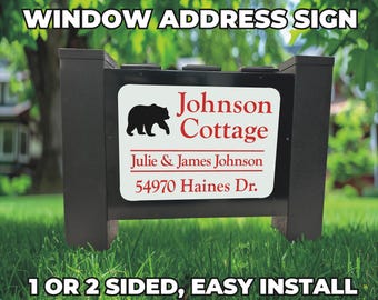 Letrero de dirección solar con acrílico iluminado por LED: duradero y fácil de montar. Número de calle.