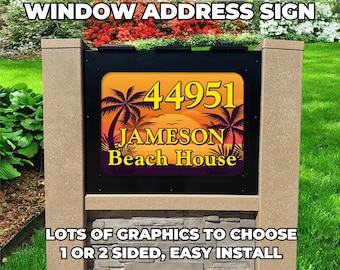 Letrero de dirección con retroiluminación LED solar, base de piedra artificial (81 cm de alto, una o dos caras)