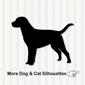 Dog Silhouette or Cat Silhouette, Outdoor Wall or Yard Art - 3 Sizes , Aluminum Composite Metal Cutout Never Rusts - Great for Dog Park