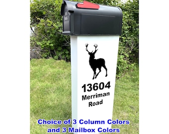 Mailbox and Post: Outdoor Address Sign (Personalized, Rust-Free Finish)