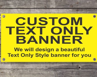 Custom Vinyl Banner, Personalized Design, Full Color