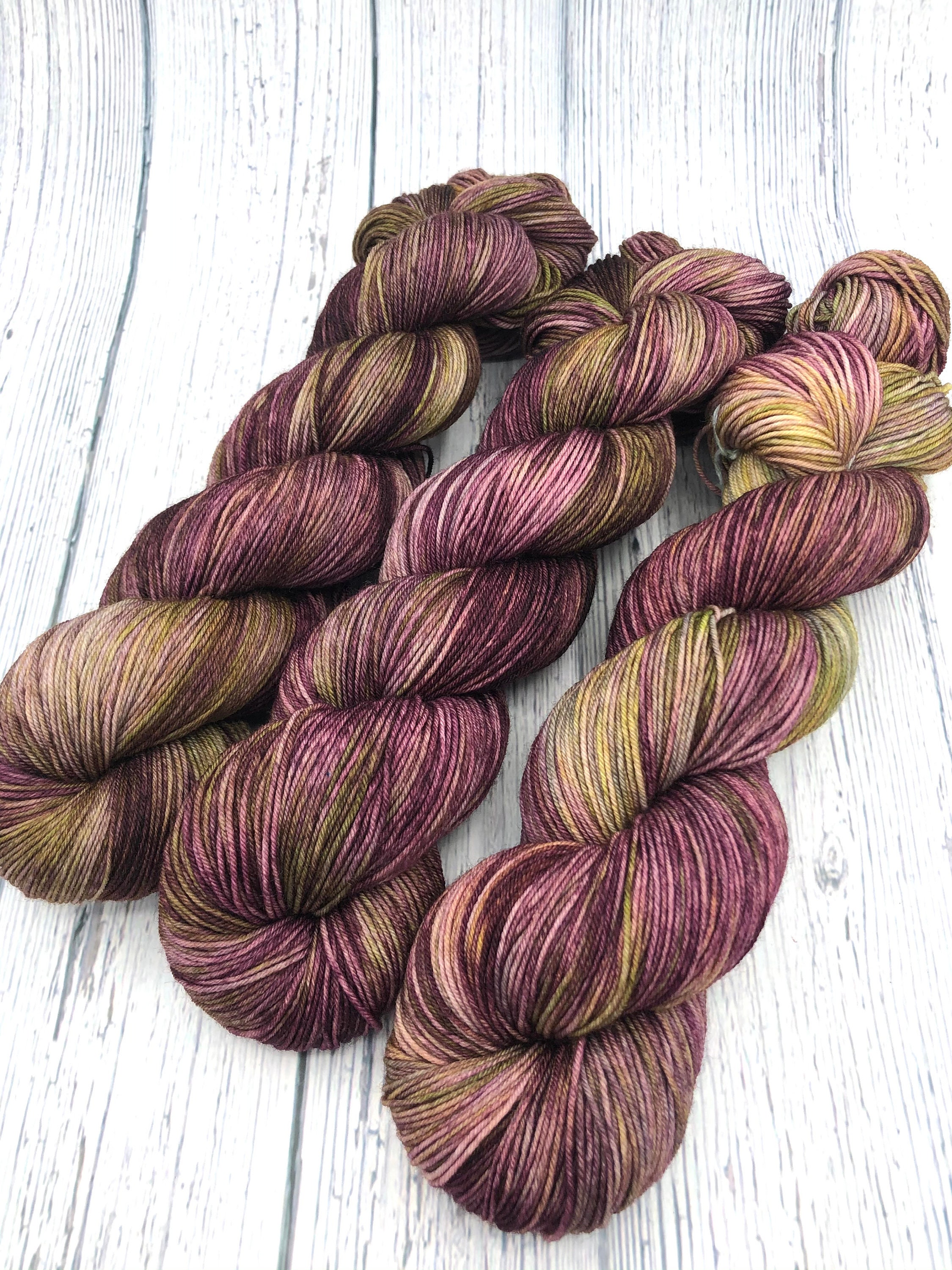 Hand dyed variegated fingering yarn Etsy