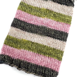 Hand dyed self striping sock yarn “Emma”