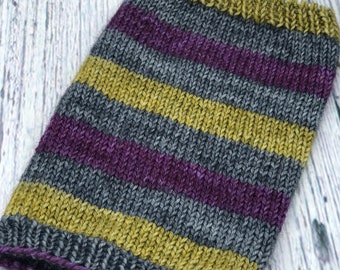 Hand dyed self striping sock yarn