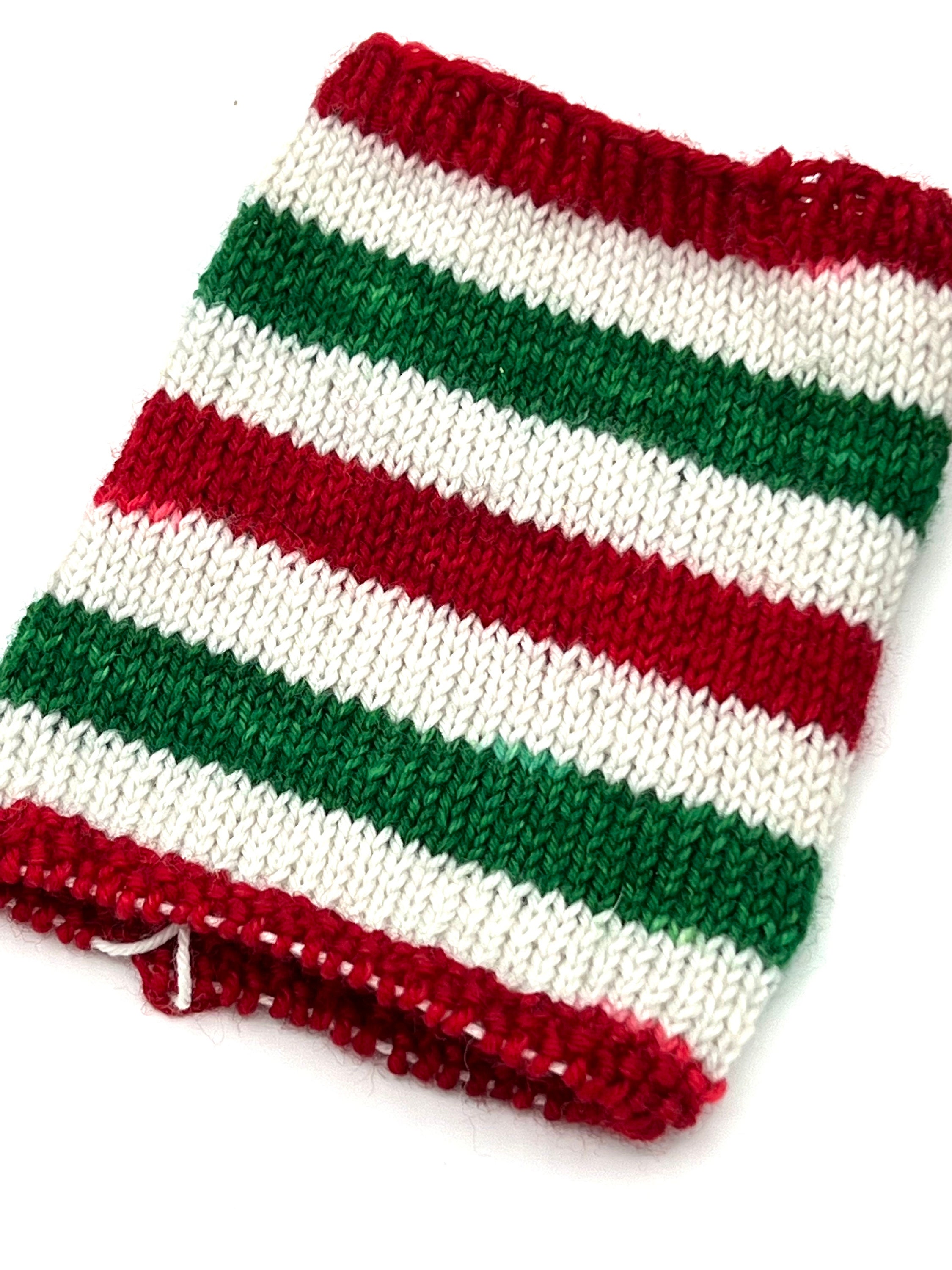 Hand Dyed Self Striping Christmas Sock Yarn holly Jolly Etsy