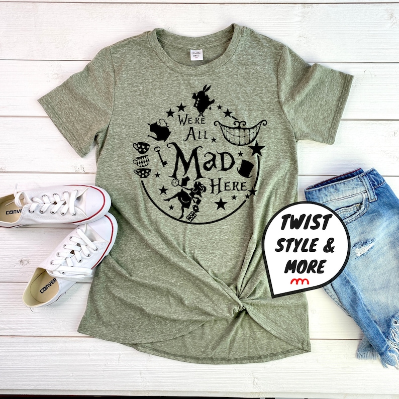 Alice in Wonderland Shirt Mad Hatter Shirt Tea Party Shirt Etsy