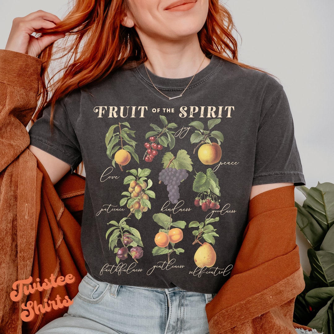Christian Comfort Colors® Shirt - Fruit of the Spirit WHT Shirt - Women ...