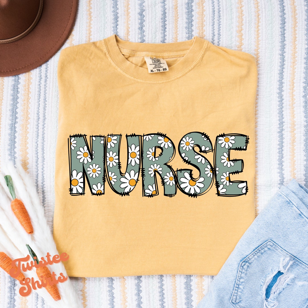 Nurse - The Tired Nurses Department - Comfort Colors Tee