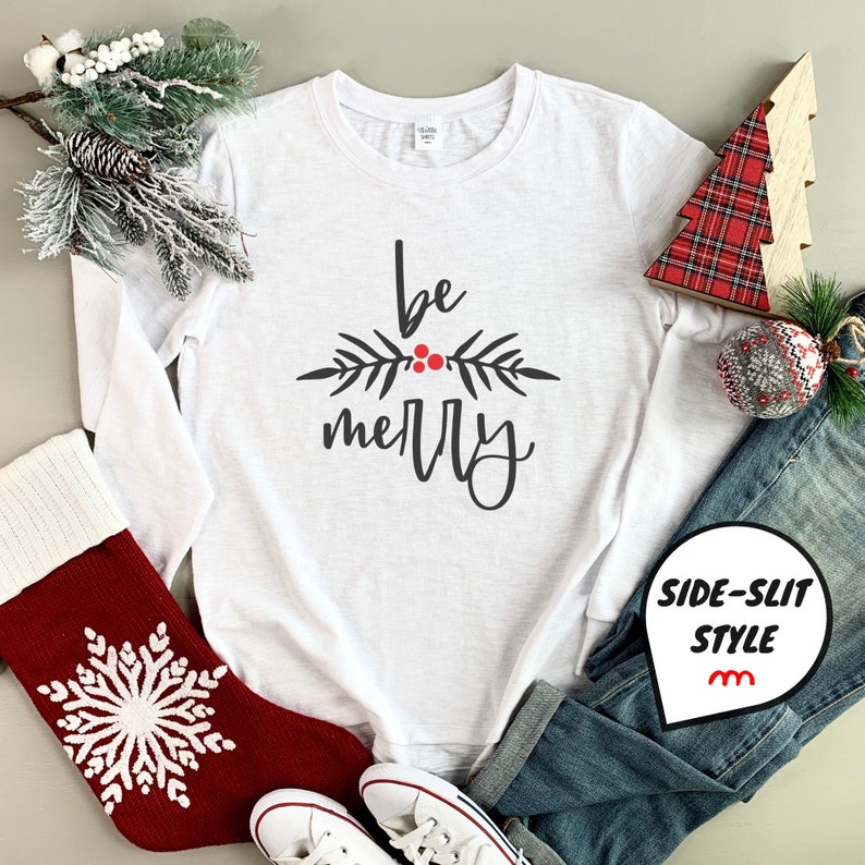 Christmas Shirt Long Sleeve Tee Christmas Holiday Shirts Etsy