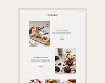 SNOWDROP • Responsive Modern Blogger Template + Free Installation