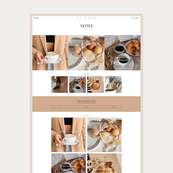 NETTLE • Responsive Modern Blogger Template + Free Installation