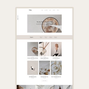 TULIP • Responsive Modern Blogger Template + Free Installation