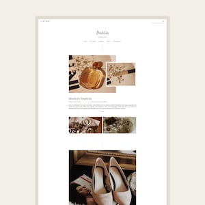 CLEARANCE! DAHLIA • Responsive Modern Blogger Template + Free Installation