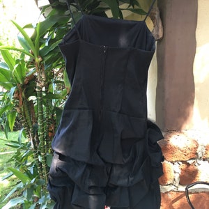 1980's Puffball Bubble Dress, Balloon Skirt, Cocktail, Prom Dress, Madonna, Cyndi Lauper, Prom Dress, Little Black Dress, Made by Cindy USA image 4