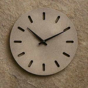 Handmade Concrete Wall Clock: Minimalist Home Decor, UK Made