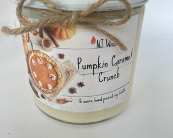 Fall Candle, Autumn Candle, Pure Soy, Fall Decor, Hand Poured, Farmhouse Candle,16 Ounce Candle, Dye Free