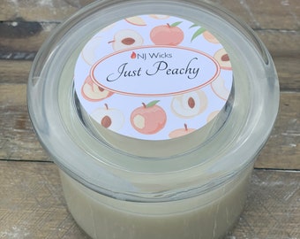 Peach Scented Soy Candle, Scented Candle, All Natural Candle, Hand Poured Candle, Great Gift for Anyone, Housewarming Gift