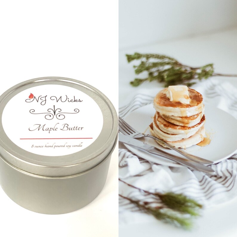 Maple Butter Scented Candle Scented Soy Candle All Natural Etsy