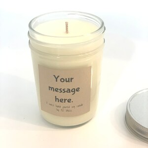 Personalized candle, personalized gift, Personalized wedding gift, custom candles, make your own candles, scented candles, soy candles