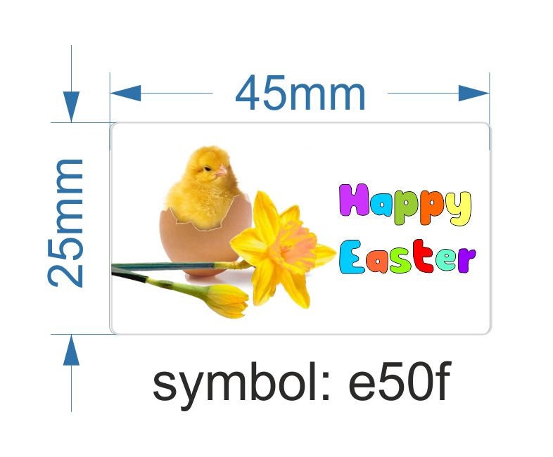 40x Happy Easter Stickers Labels for Cakes Sweets Gift Etsy