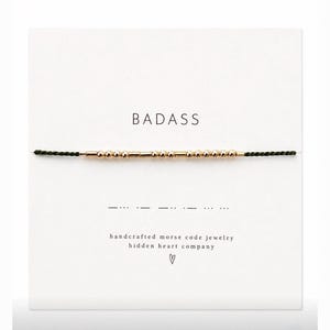 Badass Morse Code Cord Silk BRACELET