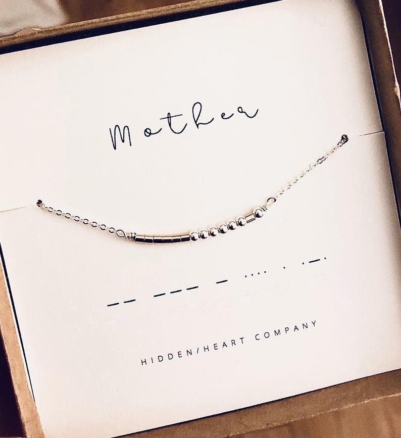 morse code mother necklace