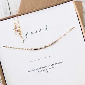 Peace Be With You Morse Code Necklace - Modern Faith Based Jewelry