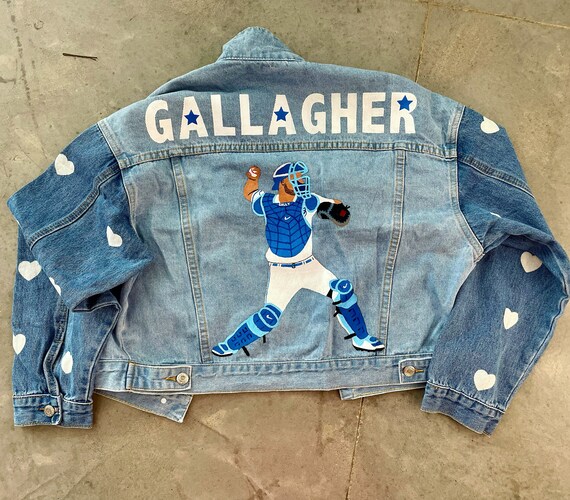 Custom Painted Baseball Jacket Jean 