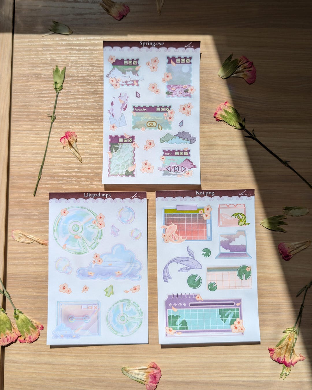 Webcore Stickers Spring Y2K Cottagecore Webcore Sticker Sheets (4x6 Paper Matte, Not ...