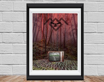Twin Peaks - Black Lodge TV Print - David Lynch