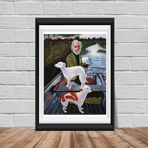 Goodfellas Old Man and Dogs &quot;painting&quot; replica poster art print - Good Fellas - Martin Scorsese  -  Robert DeNiro Joe Pesci Ray Liotta