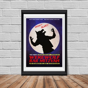 Werewolf Bar Mitzvah - 30 Rock Poster Art Print Wall Decor - TV SHOW - Tracy Jordan - Tracy Morgan - Tina Fey - Funny