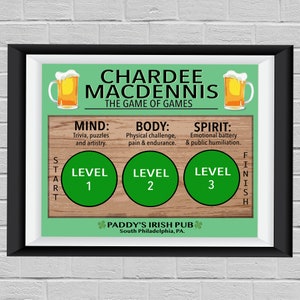 It's Always Sunny In Philadelphia - "Chardee MacDennis" Horizontal Poster Print - Charlie Dee Mac and Dennis - Paddy's Irish Pub