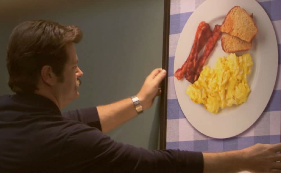 Parks and Recreation bacon & Eggs Poster Art Print Etsy