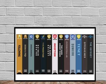 Christopher Nolan VHS Original Art Print - Now includes THE ODYSSEY